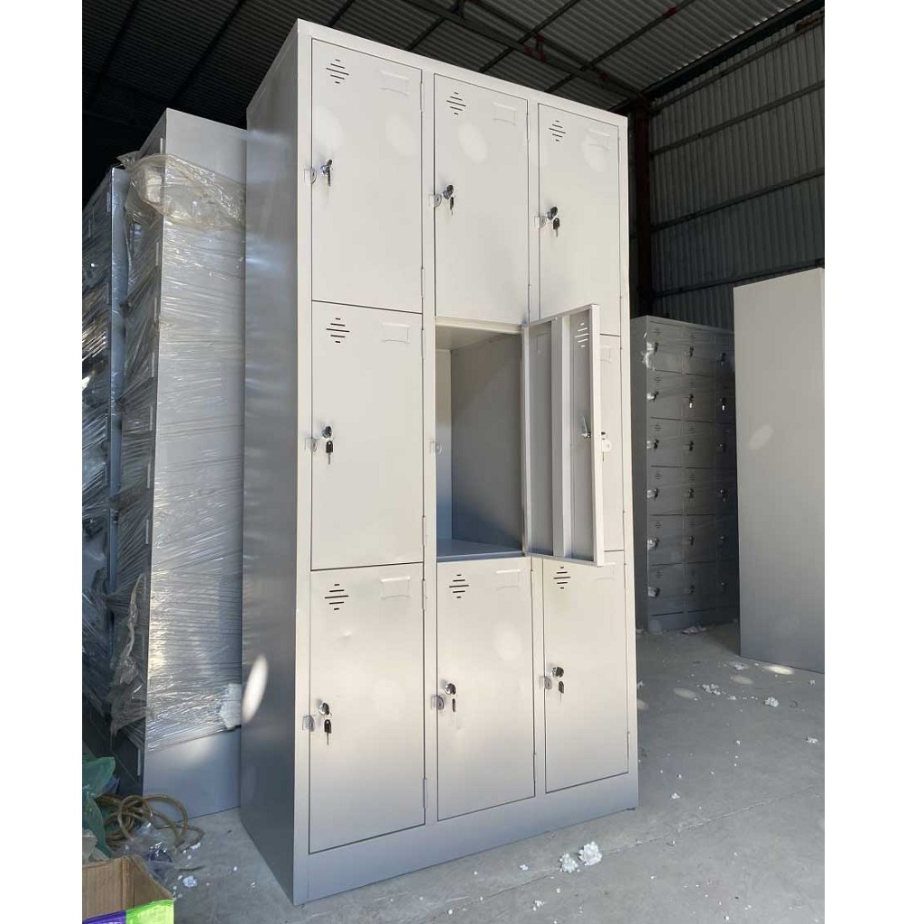 Tủ locker hàn liền 9 ngăn